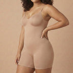 Blush Mid-Thigh Bodysuit
