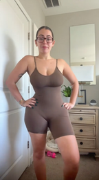 Blush Mid-Thigh Bodysuit